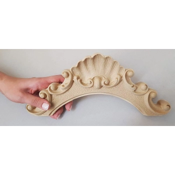 ORNAMENT KORONA Z PYŁU DRZEWNEGO F560212