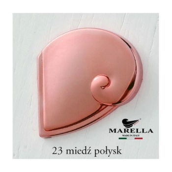 UCHWYT Meblowy 108x7 Relingowy CLIP Designerski Reling MIEDŹ Połysk L-96 mm