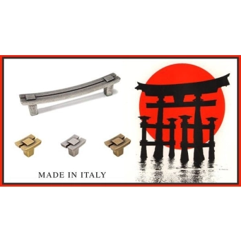 GAŁKA Meblowa 24x18 MISAKI Retro Vintage Antyk Rączka Uchwyt Stara Stal