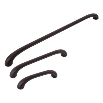 UCHWYT Meblowy 175x20 CADILLAC Relingowy Designerski CZARNY MAT L-160 mm