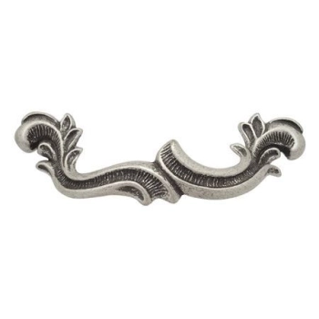 UCHWYT Meblowy ERICA 143x50 Rączka Art Deco Klasyczny Stare Srebro L-96 mm