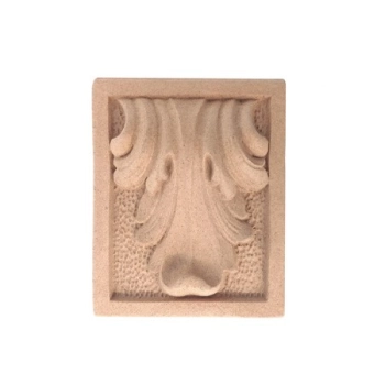 KAPITEL Z DEKOREM LIŚĆ AKANTU Z PYŁU DRZEWNEGO60XH80 MM F560644