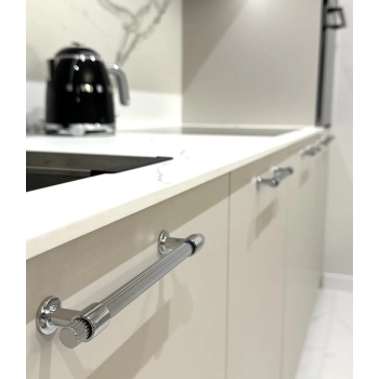 UCHWYT Meblowy 360x12 Rączka Szafki Ritmo Art Deco Ryflowany CHROM L-320