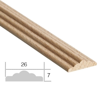 LISTWA DREWNIANA OZDOBNA EM00608L