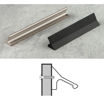 UCHWYT Meblowy 260x23 Listwowy SCRIVIA Rączka Szafki Szuflady CZARNY L-240