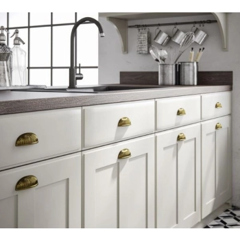 UCHWYT Meblowy Muszelka DIANA 110x23 Retro Klasyczny Stare Złoto L-96 mm