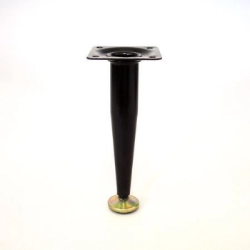 NÓŻKA Meblowa 150 mm Metalowa Regulowana do Szafki Sofy Mebli CZARNY MAT