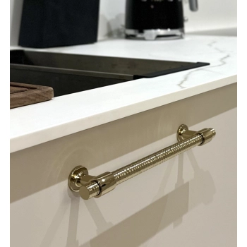 UCHWYT Meblowy 360x12 Rączka Szafki Anelli Art Deco Glamour ZŁOTY L-320