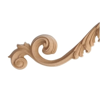 DEKOR 400x80 mm Ornament Ozdobny Dekoracyjny Korona z Pyłu Drzewnego DIY