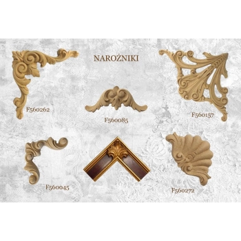 ORNAMENT NAROŻNIK Z PYŁU DRZEWNEGO F560085