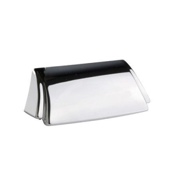 UCHWYT Meblowy DORIS Muszelka 69x29 Art Deco Klasyczny CHROM Połysk L-32 mm