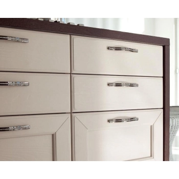 UCHWYT Meblowy 340x15 mm ESEDRA Design SZKŁO Kryształowe L-288 L-320 CZARNY