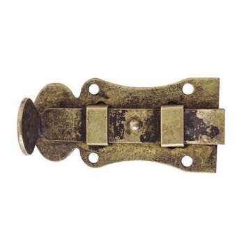 ZASUWKA do Mebli 70x35 mm RYGIEL Skrzyń Szafek Antyk Retro MOSIĄDZ Patyna