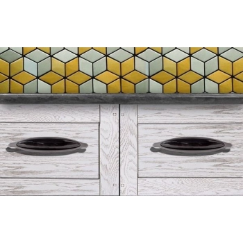UCHWYT Meblowy Ceramiczny 144x27 COSMOPOLITAN Klasyczny Grafit Czarny L-128