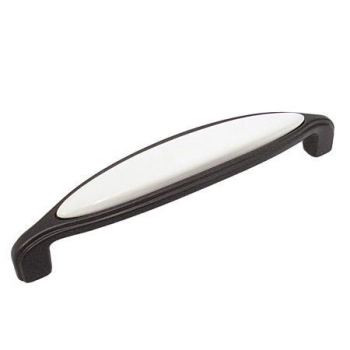 UCHWYT Meblowy Ceramiczny 144x27 COSMOPOLITAN Klasyczny Grafit Czarny L-128