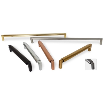 UCHWYT Meblowy 328x17 KEPLERO Relingowy Designerski Rączka ZŁOTY L-320 mm