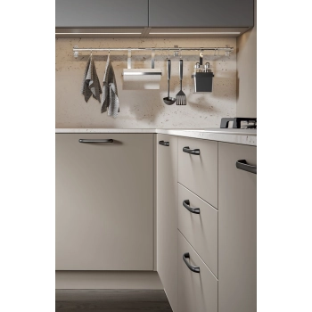 UCHWYT Meblowy 115x20 CADILLAC Relingowy Designerski CZARNY MAT L-96 mm