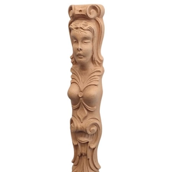 PILASTER , KARIATYDA , ORNAMENT Z PYŁU DRZEWNEGO F560181