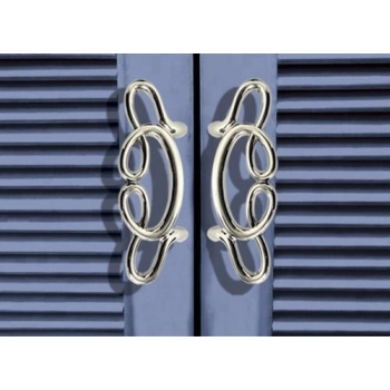 UCHWYT Meblowy BREZEL 112x44 Retro Vintage Klasyczny CHROM Połysk L-64 mm