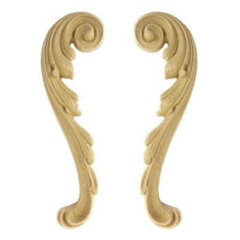 ORNAMENT APLIKACJA Z PYŁU DRZEWNEGO LEWY F560119L