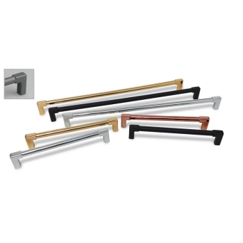 UCHWYT Meblowy 330x10 VITRUVIO Relingowy Designerski Rączka CHROM L-320 mm