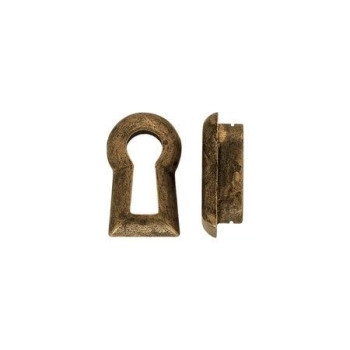 SZYLD Meblowy 14x24 na Klucz do Zamków Meblowych Retro Antyk MOSIĄDZ Patyna