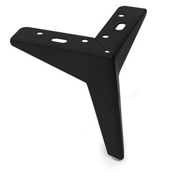 NOGA Meblowa 135 mm Metalowa do Szafki Sofy Narożnika Mebli CZARNY MAT