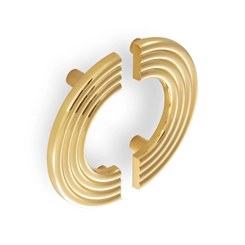 UCHWYT Meblowy LUNA 142x31 Półokrąg ZŁOTY Połysk Seria Exclusive L-96 mm