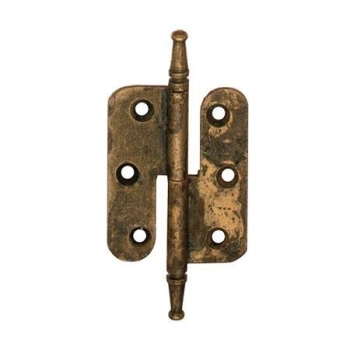 ZAWIAS Meblowy 50x80 mm Składany Retro Antyk Ozdobny MOSIĄDZ Patyna PRAWY