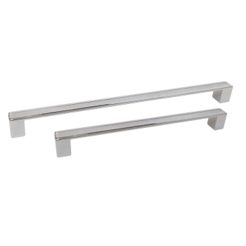 UCHWYT Meblowy 330x16 LERICI Rączka Szafki Radełkowany CHROM Połysk L-320