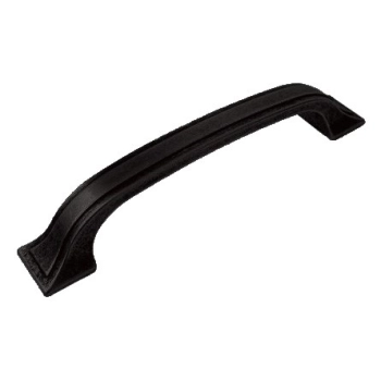 UCHWYT Meblowy 161x26 mm LUGANO Rączka Szafki Klasyczna CZARNY L-128 mm