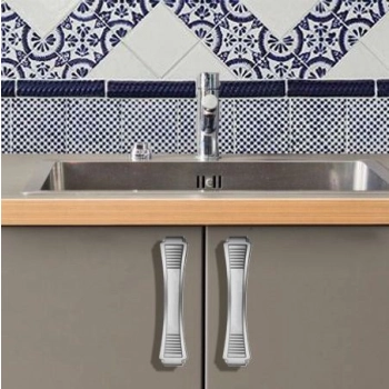 UCHWYT Meblowy BELAIR 120x27 Retro Vintage Klasyczny STAL Szczotkowana L-96