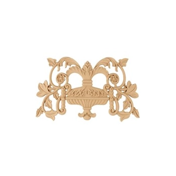 DEKOR 385x250 mm Panel Ażurowy Ornament Ozdobny z Pyłu Drzewnego Rzeźba DIY