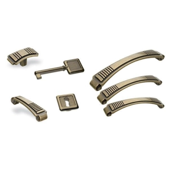 UCHWYT Meblowy BELAIR 142x29 Retro Klasyczny STAL Szczotkowana L-128 mm