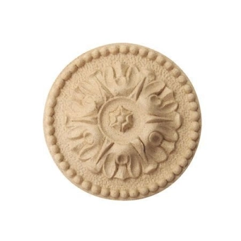 DEKOR 100 mm Rozeta Okrągła Ornament Ozdobny Dekoracyjny z Pyłu Drzewnego