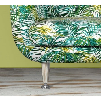 NÓŻKA Meblowa 160 mm Wkręcana Drewniana z Metalowym Zakończeniem CHROM