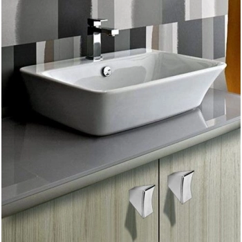 GAŁKA Meblowa 44x18 CALEIDO Rączka Designerski Uchwyt Szafki CHROM Połysk