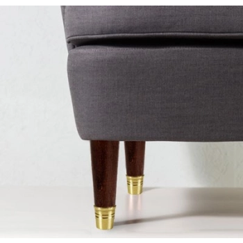 NÓŻKA Meblowa 160 mm Wkręcana Drewniana z Metalowym Zakończeniem MOSIĄDZ