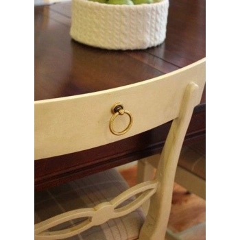 UCHWYT Meblowy Kołatka GILDO Retro Antyczny Vintage ZŁOTY Polerowany 51 mm