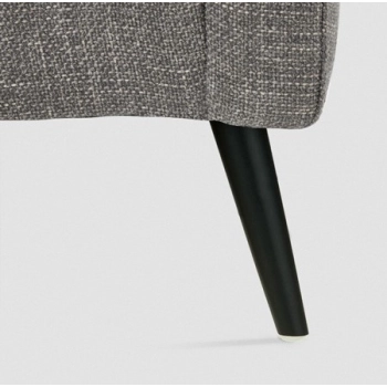 NÓŻKA Meblowa 230 mm Metalowa Skośna do Szafki Sofy Mebli Noga CZARNY MAT