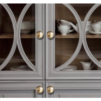 GAŁKA Meblowa 32 mm TUDOR Retro Vintage Antyk Rączka Uchwyt ZŁOTY Połysk