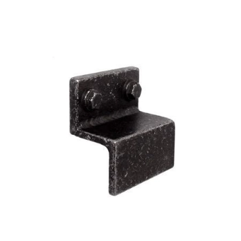 UCHWYT Meblowy ANGLED 50x54 Styl Industrialny Podrapane Żelazo L-32 mm