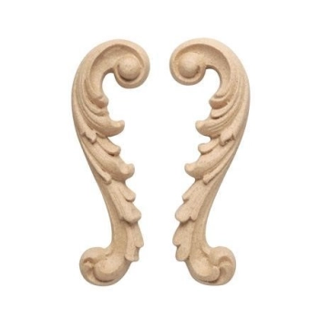 ORNAMENT APLIKACJA Z PYŁU DRZEWNEGO LEWY F560033L