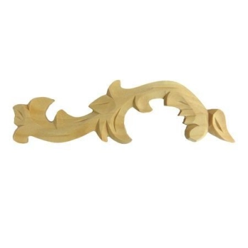 ORNAMENT , DEKOR DREWNIANY RĘCZNIE RZEŹBIONY LEWY WY00012L