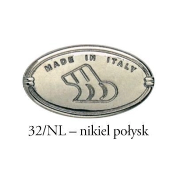 UCHWYT Meblowy DECORA Ceramiczny 146x24 Retro Nikiel Połysk Czarny L-128
