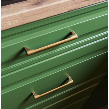 UCHWYT Meblowy 170x14 Relingowy COLIBRI Retro Reling Stary Mosiądz L-160