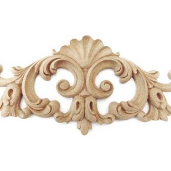 DEKOR 640x140 mm Ornament Ozdobny Dekoracyjny Korona z Pyłu Drzewnego DIY