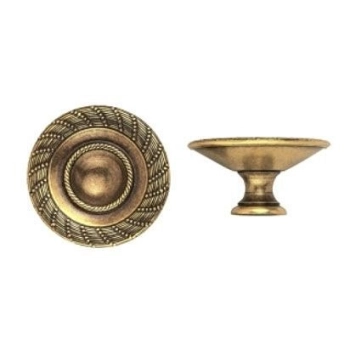 GAŁKA Meblowa 45 mm ELEGANT Retro Vintage Antyk Rączka MOSIĄDZ STARE ZŁOTO