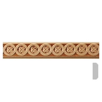 LISTWA DREWNIANA OZDOBNA Z WZOREM EM00563