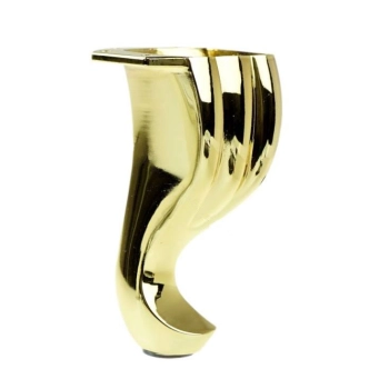 NÓŻKA Meblowa 140 mm Metalowa do Szafki Sofy Mebli Retro Antyk ZŁOTY Połysk